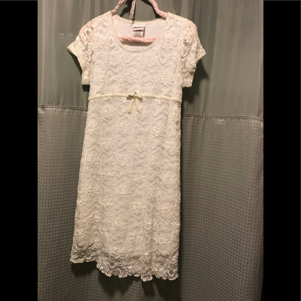 Girls Lace dress with head wrap